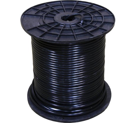 Кабель КВК-П-2+2x0,50 мм2, Cu/CCA, 96 процентов, черный, бухта 200 м PROCONNECT 01-4215