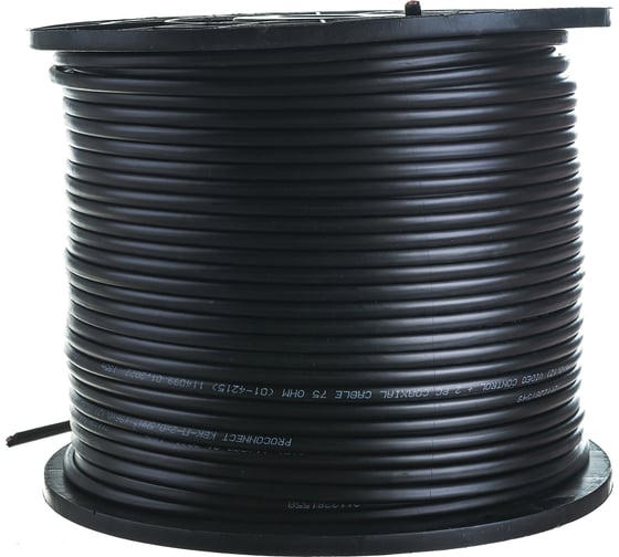 Кабель PROCONNECT КВК-П-2 +2x0,50 мм² Cu/CCA 96 черный бухта 200 м 01-4215