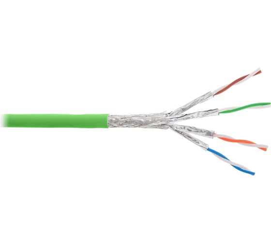 Кабель NIKOMAX S/FTP 4 пары, категория 7, салатовый, 500м NKL 4365C-LG