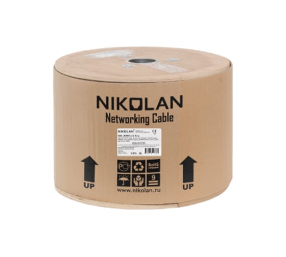 Кабель NIKOMAX S/FTP 4 пары, категория 7, салатовый, 500м NKL 4365C-LG