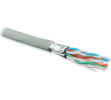 Кабель Hyperline, UFTP4-C6-S23-IN-LSZH-GY-500 STP4-C6-SOLID-INDOOR-LSZH-500, 47958