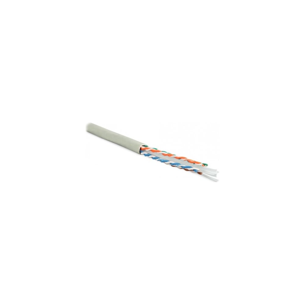 Кабель Hyperline UUTP4-C6-S23-IN-PVC-GY-305, 305 м, витая пара ...