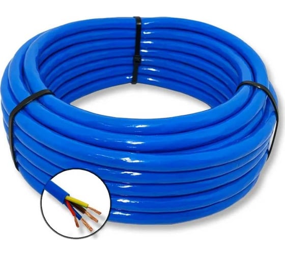 Кабель водопогружной КВВ 4x1 кв.мм, 200 м ПРОВОДНИК OZ64853L200 1