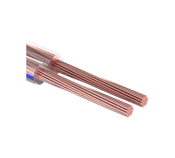 Акустический кабель PROconnect 2х6,00 кв.мм, прозрачный BLUELINE, бухта 100 м 01-6210-6 1