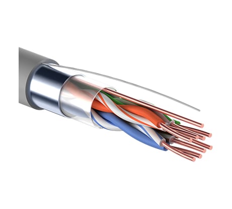 Кабель PROconnect витая пара FTP 4PR 24AWG, CAT5e бухта 305 м 01-0152