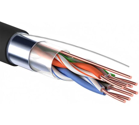 Кабель PROconnect витая пара FTP 4PR 24AWG, CAT5e наружный OUTDOOR бухта 305 м 01-0154