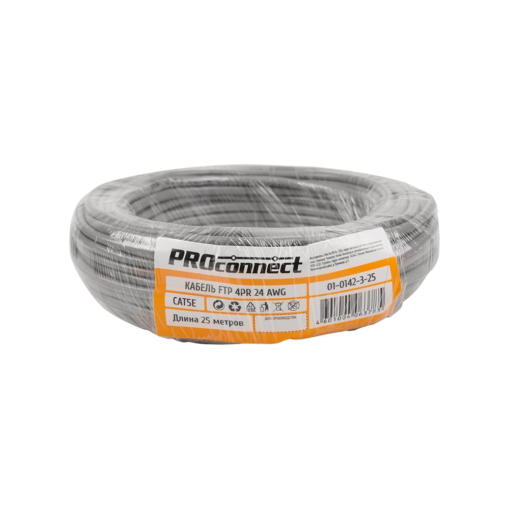 Ftp 4pr cat5e. Кабель витая пара PROCONNECT FTP 4pr 24awg, cca, cat5e, бухта 305 м. Кабель витая пара (01-0142-3) PROCONNECT FTP 4pr 24awg, cca, cat5e бухта 305 м,. Кабель PROCONNECT 01-0142-3-25. Кабель FTP 4pr 24awg, cca, cat5e (бухта 25м) PROCONNECT 01-0142-3-25 PROCONNECT ().