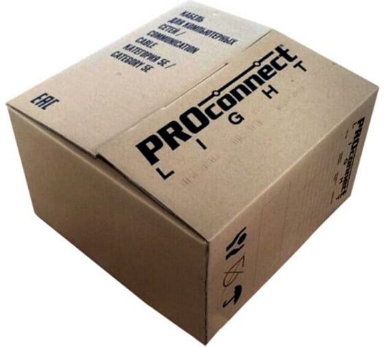 Кабель PROconnect витая пара LIGHT UTP 4PR 24AWG, CCA, CAT5e, PVC серый, бухта 305 м 01-0043-2