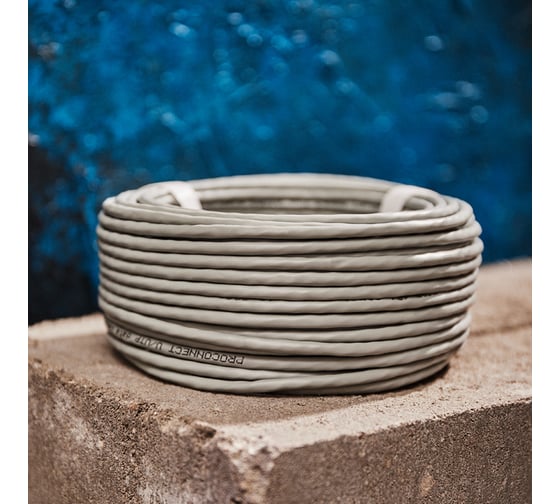 Кабель PROconnect UTP 4PR 24AWG, CU , CAT5E, 100 МГц, PVC, серый, бухта 25 м 01-0052-25