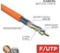 Кабель витая пара REXANT F/UTP CAT6 LSZH нг(А)-HF 4PR 23AWG внутренний оранжевый 305 м 01-0151 2