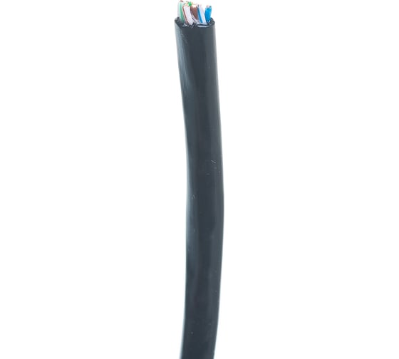 Кабель REXANT UTP 4PR 24AWG, CU, CAT5e, 100 МГц, PE, черный, OUTDOOR, бухта 50 м 01-0045-50