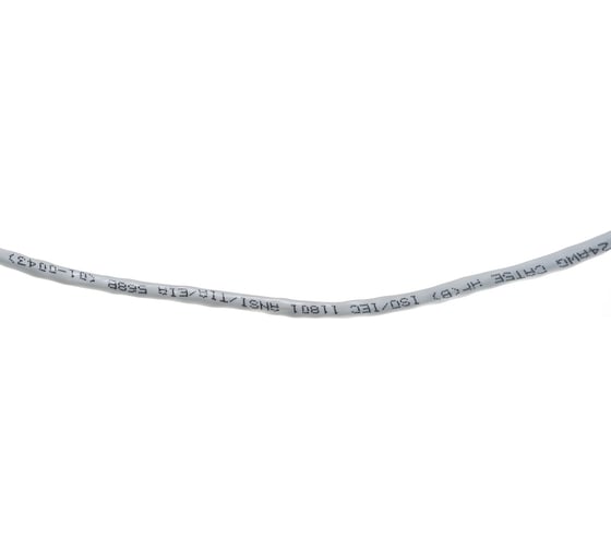 Кабель REXANT UTP 4PR 24AWG, CU, CAT5e, 100 МГц, PVC, серый, бухта 50 м 01-0043-50