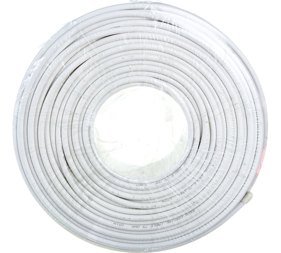 Коаксиальный кабель Cablexpert 75 Ом, 64%, 1мм, CCS, 100м, белый RG-6U-CS-2
