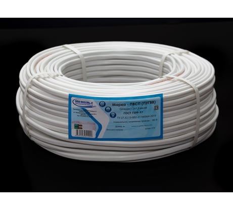 Провод ПВСП (ПуГВВ) 2x1,5 ГОСТ (30 м) ООО "НПО КАБЕЛЬ-С" НФ-00002419