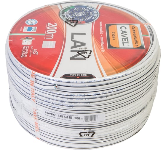 Витая пара CAVEL LAN 641-NE FTP, 6-E, 200 метров C00005445
