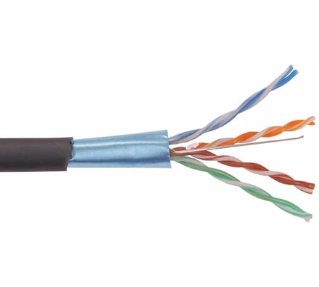 Кабель витая пара F/UTP Netron Cat 5e PE 4x2x0,52, 325004