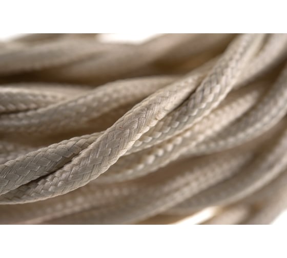 Двухжильный кабель Interior Electric ПВХ сечение 2*2,5 цвет слоновая кость ПРВ2.25.03