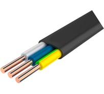 Кабель Промэл твердый плоский негорючий малодымный ВВГп-нгА LS 3*1,5 100М ГОСТ 4630017891610