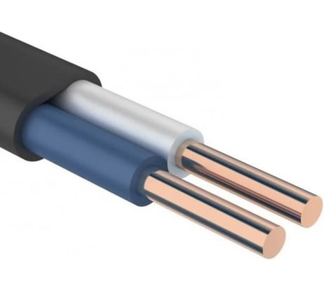 Кабель Промэл твердый плоский негорючий малодымный ВВГп-нгА LS 2*1,5 100М ГОСТ 4630017891597