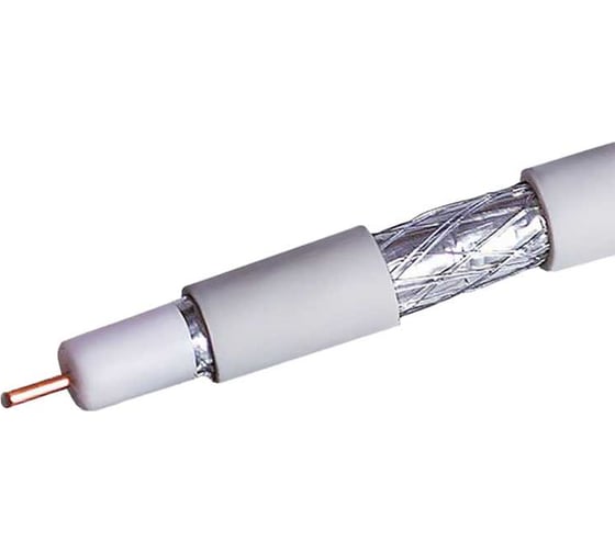Кабель коаксиальный Pro Legend RG-6/U CCS75 Ом омедненный белый, 10 м. PL9090_10