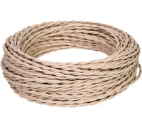 Провод МЕЗОНИНЪ монтажный витой ПВХ 2х2,5мм, цвет - бежевый GE70112-15