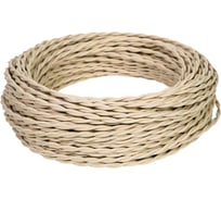 Провод МЕЗОНИНЪ монтажный витой ПВХ 2х0,75мм, цвет - слоновая кость GE70110-02