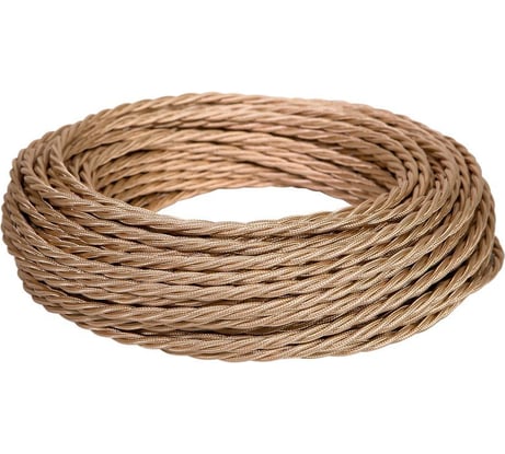 Провод МЕЗОНИНЪ монтажный витой ПВХ 2х2,5мм, цвет - бежев.перламутр GE70112-29