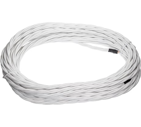 Провод МЕЗОНИНЪ монтажный витой ПВХ 3х1,5мм, цвет - белый GE70113-01