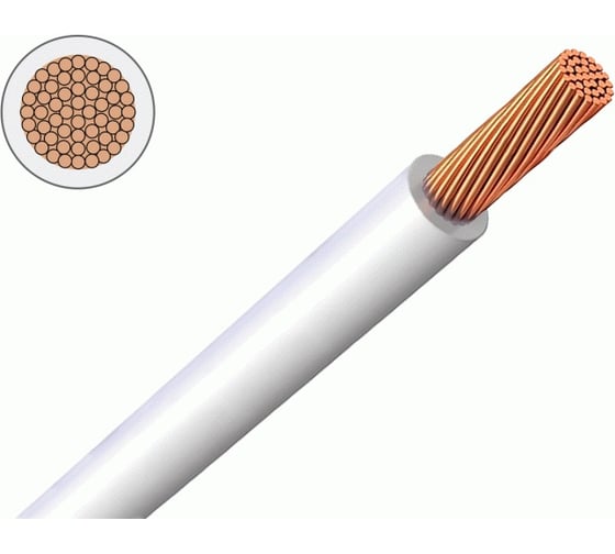 Провод iTOK пугвнг(а)-ls 1x1,0, гост, белый, 100 метров i-KPP-PUGVNG-LS-110-100-WHITE