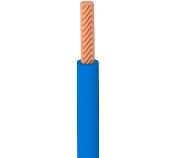 Провод ОРЕОЛ ПуГВнг(А)LS 1x10,0, голубой, 200м 00-00010734