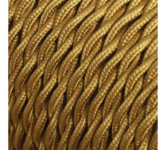 Витой матерчатый провод Salcavi Industrie 3x2,5 мм2, цвет золото FRRTX-03X2.50OR 1