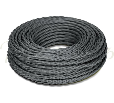 Провод МЕЗОНИНЪ монтажный витой ПВХ 2х1,5мм, цвет - графит GE70111-38
