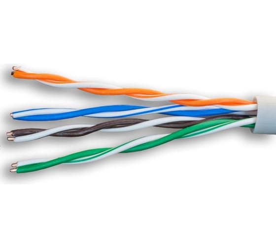 Сетевой интернет кабель витая пара SUPRLAN медный Standard UTP Cat.5e 4x2xAWG24 Cu LSZH нг/А/-HF внутренний 305м 01-0320-1