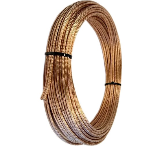 Кабель акустический TWIST 2x2 CCA намотка прозрачный 5м ACC-2х2.0-TR-5