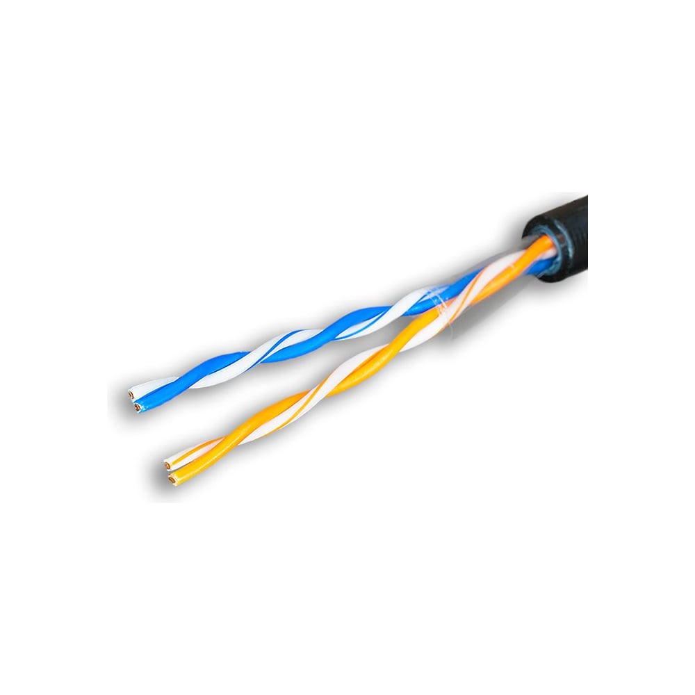 Кабель SUPRLAN Premium UTP Cat.5e 2x2x0,51 Cu PE Outdoor 500м 01-0210 ...