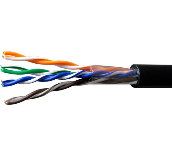 Сетевой интернет кабель витая пара SUPRLAN медный Premium UTP Cat.5e 4x2x0,51 Cu PE внешний 305м 01-0311-2