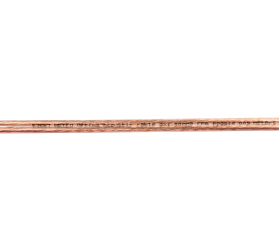 Кабель акустический TWIST 2x1 CCA намотка прозрачный 5м ACC-2х1.0-TR-5
