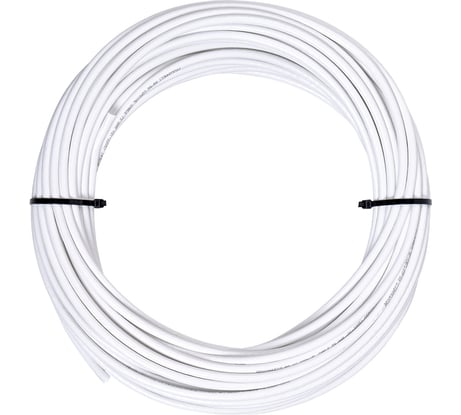 Кабель коаксиальный Retic RG-6 CCS/Al/Al 48 indoor (+ коннекторы) белый 25 м TWCS-COAX-RG6-CCS-48-25