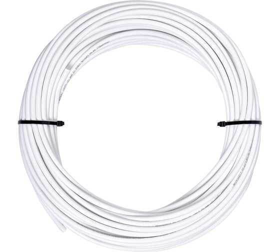 Кабель коаксиальный Retic RG-6 CCS/Al/Al 48 indoor (+ коннекторы) белый 25 м TWCS-COAX-RG6-CCS-48-25 1