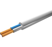 Провод iTOK ПВСн 2x1, ГОСТ, белый, 100 метров i-KPP-PVSN-210-100-W