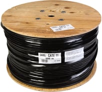 Коаксиальный кабель CAVEL CATV 11 500м, 75 Ом, 1,63 мм Cu, 63% CuSn, 10,1 мм PE, черный, C00000006