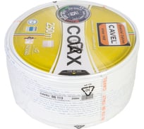 Коаксиальный кабель CAVEL DG 113 C 250м, 75 Ом, 1,13 мм Cu, 72% CuSn, 6,6 мм PVC, белый, C001444