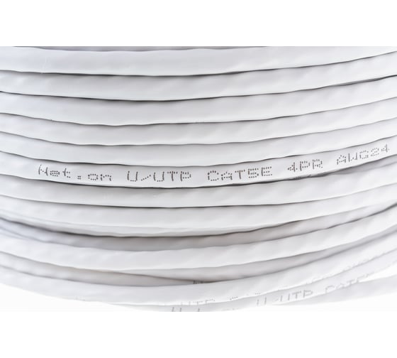 Сетевой кабель витая пара омедненный Net.on UTP Cat.5e 4x2xAWG24 CCA PVC внутренний 100м 01-0330