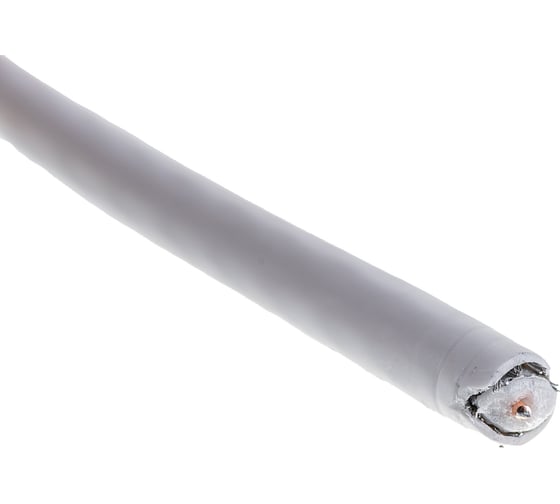 Коаксиальный кабель телевизионный Net.on RG-6 белый CCS 1,02 /21/ / FPE / Al-Pet-Al Foil / Al 64x0,12 / PVC RW 100м 109L