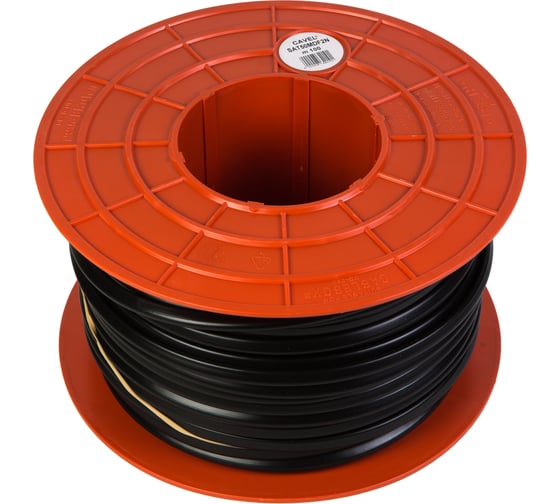 Коаксиальный кабель CAVEL SAT50MDF2N 100м, 1,0 мм Cu, CuSn 37%, 9,8 х 11,5 мм PVC, комбинир., C00003719
