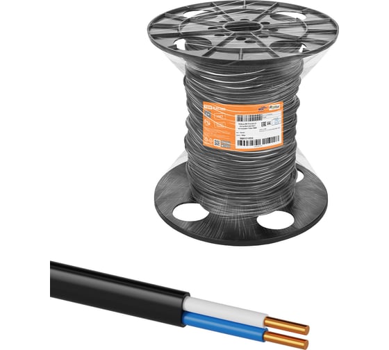 Кабель TDM ВВГ-П нг(А)-LS 2x4 ок(N)-0,66, ГОСТ, на катушке, 150м SQ0117-0554 1