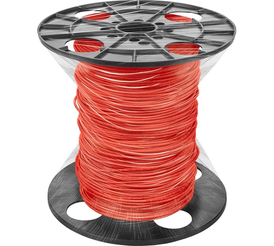 Провод TDM ELECTRIC ПуГВ 1x1,5, ГОСТ, на катушке, 300м, красный SQ0124-1595