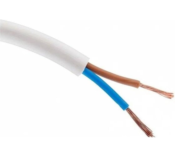 Провод TDM ПВС 2x1,5 ГОСТ на катушке (100м), белый SQ0118-0397