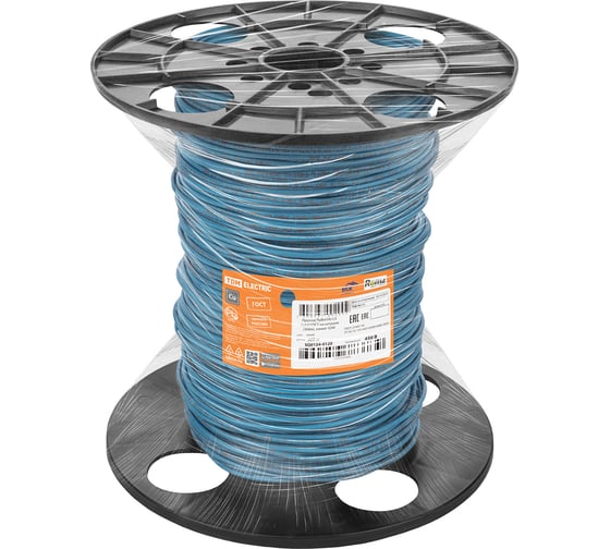 Провод TDM ELECTRIC ПуВнг(А)-LS 1x4,0 ГОСТ на катушке (300м), синий SQ0124-0120