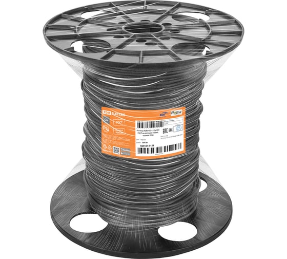Провод TDM ПуВнг(А)-LS 1x10,0 ГОСТна катушке (150м), черный SQ0124-0129